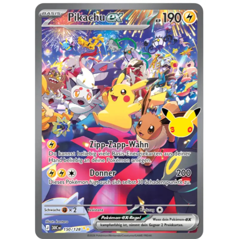 Pikachu ex 150/128 Pokémon Sammelkartenspiel kaufen - 1