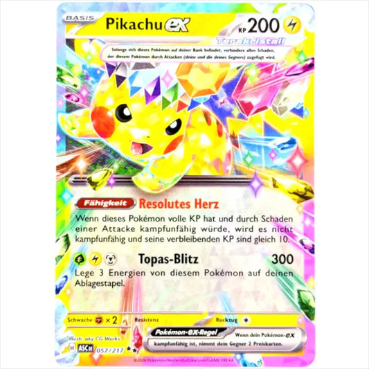 Pikachu ex ASC DE 057/217 Erhabene Helden Terakristall kaufen - 1