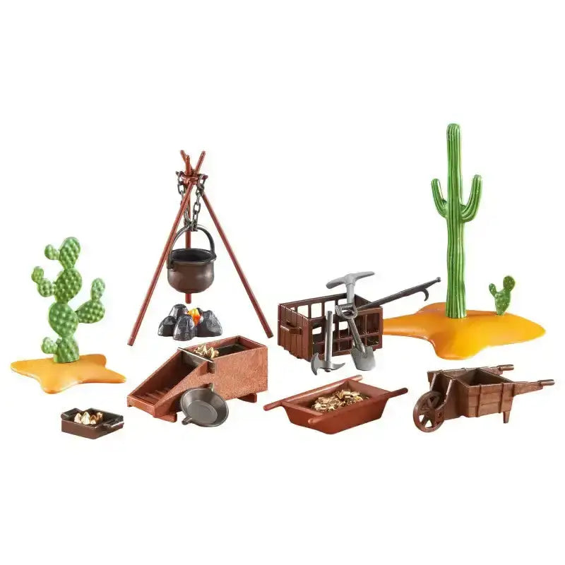 Playmobil 6479 Goldgräbercamp Folienverpackung Indianer - Cowboys - 1