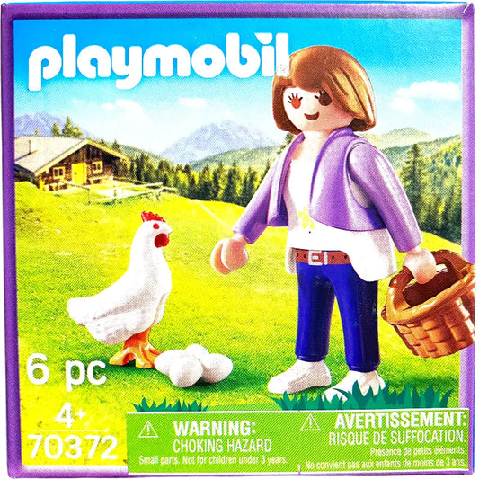 Playmobil 70372 Bäuerin mit Huhn und Eier Milka Limitierte - 1