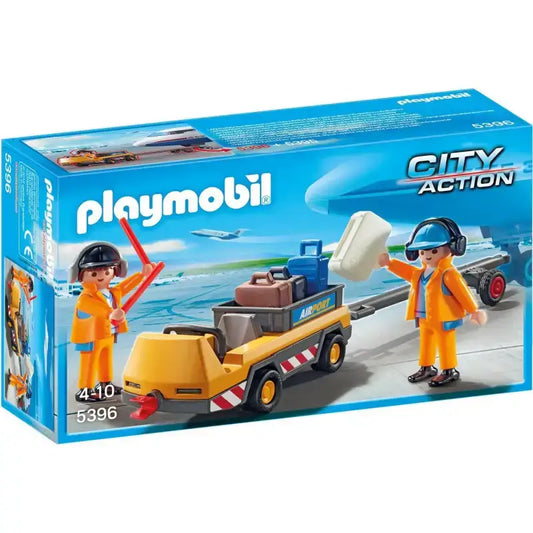 PLAYMOBIL City Action 5396 Flugzeugschlepper mit Fluglotsen - 1