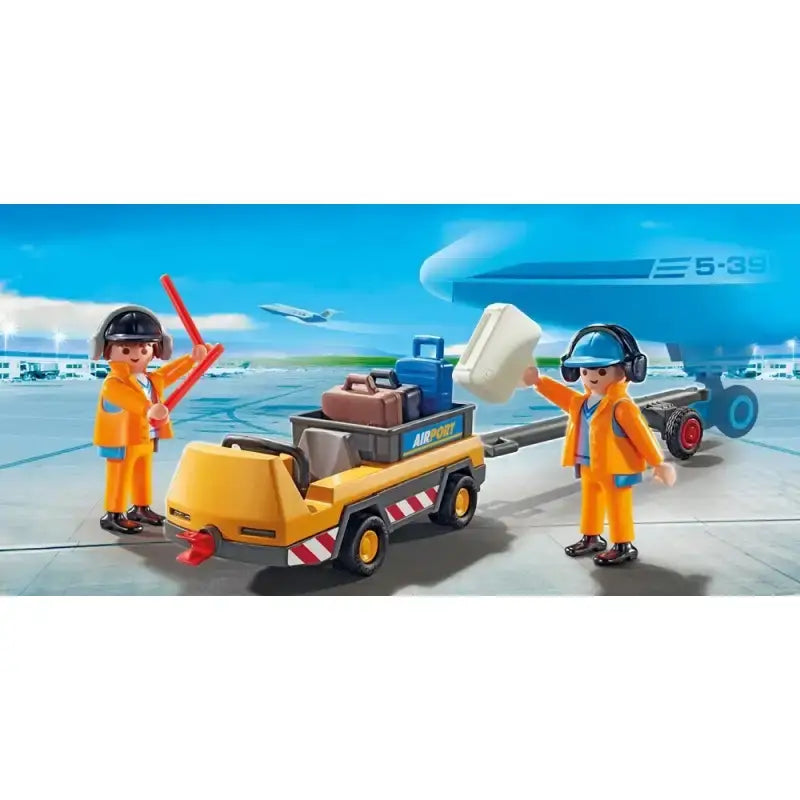 PLAYMOBIL City Action 5396 Flugzeugschlepper mit Fluglotsen - 3