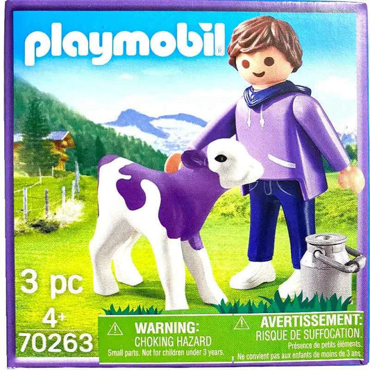 Playmobil Milka Limited Edition 2020 - Bauer mit lila Kalb - 1