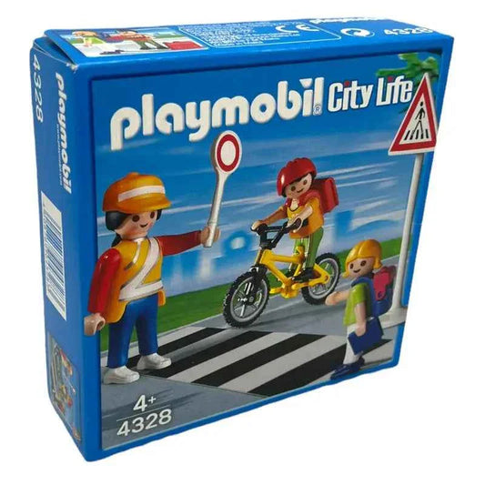Playmobil Schulweghelferin mit Kindern City Life 4328 - 1