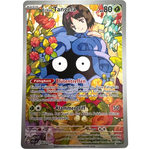 erika's tangela pokemon card Pokemon Erikas Tangela 218/217 kaufen – Erhabene Helden Deutsch