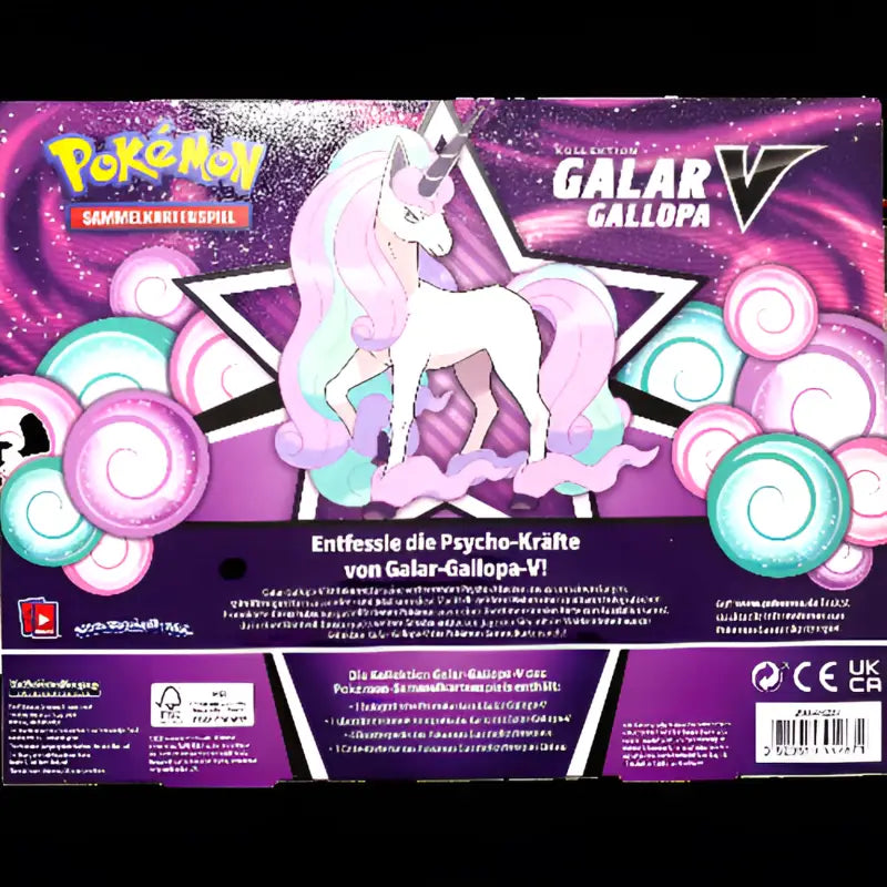 Pokemon Galar Gallopa V Kollektion - 4 Booster - XXL Promo - 2