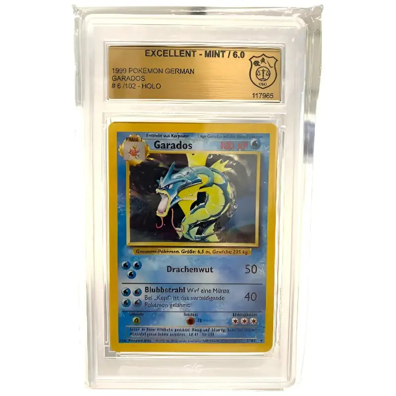 Pokemon Garados 6/102 1999 Deutsch GSG 6.0 RARITÄT - 1