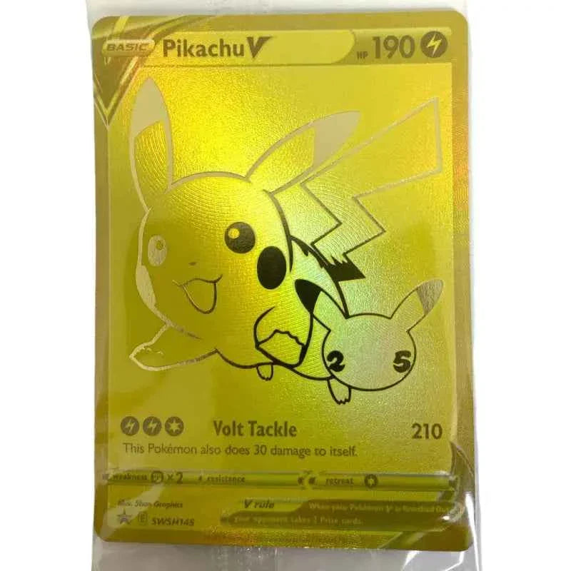 Pokemon Gold Karte Pikachu V SWSH145 Ultra Premium - 1