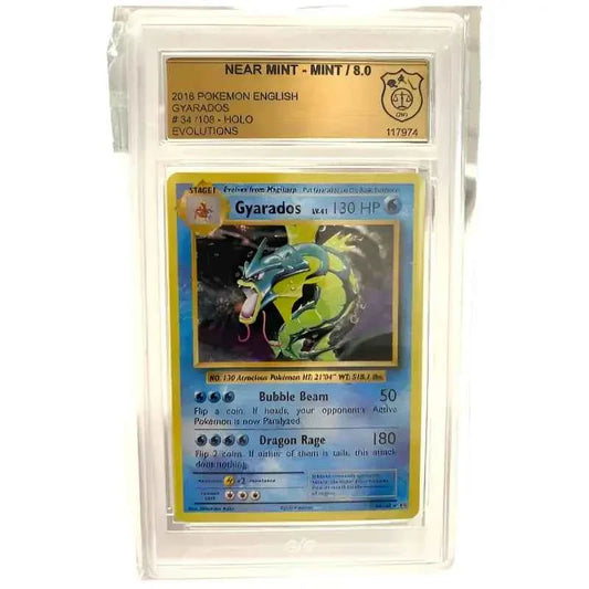 Pokemon Gyarados 34/108 2016 Englisch GSG 8.0 - 1