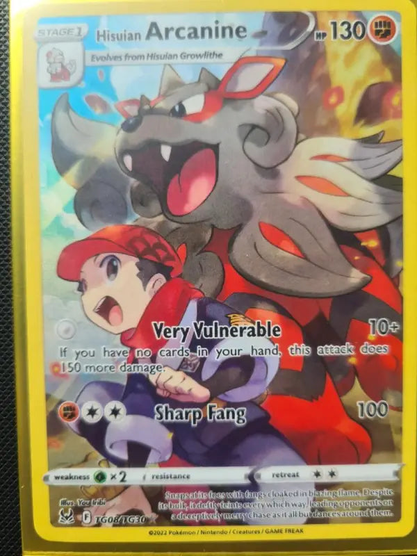 Pokémon Hisuian Arcanine TG08/TG30 Full Art kaufen – Lost Origin Tradingtoys.de - 1