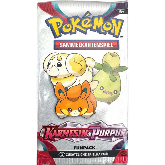 Pokémon Karmesin & Purpur Funpack – 3 TCG Karten Deutsch | TradingToys - 1