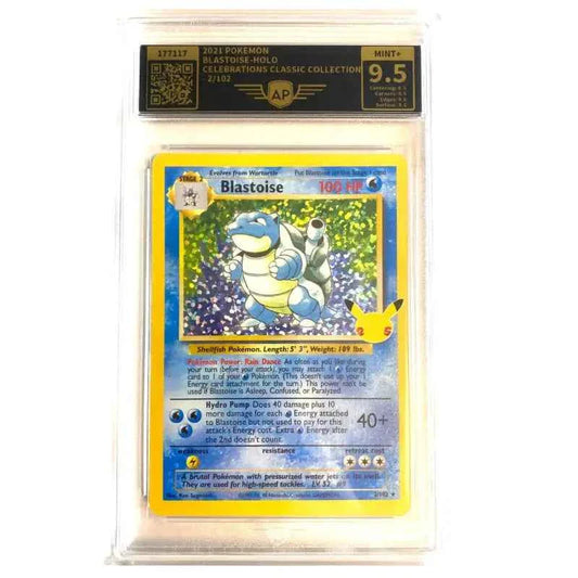 Pokemon Karte✓ 9.5 Mint+ gegradet| Blastoise | 2/102 - 1