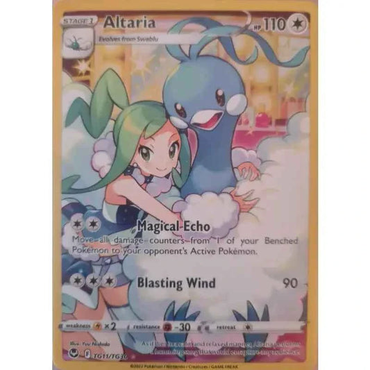 Pokemon Karte Altaria TG11 TG30 Silver Tempest - 1