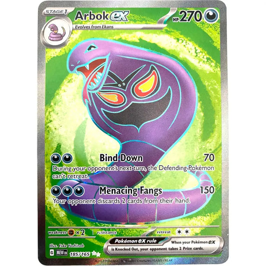 Pokemon Karte | Arbok ex 185/165 | Karmesin und Purpur - 1