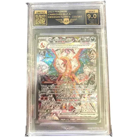 Pokemon Karte Charizard ex 9.0 Mint AP Grading - 1