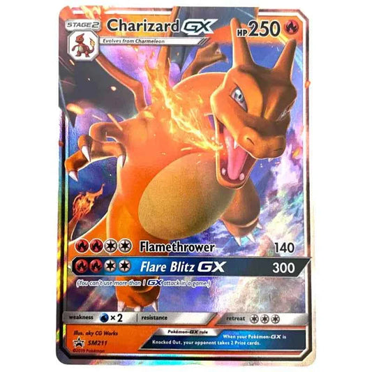 Pokémon Karte Charizard GX - Glurak SM211 Promo Hidden - 1