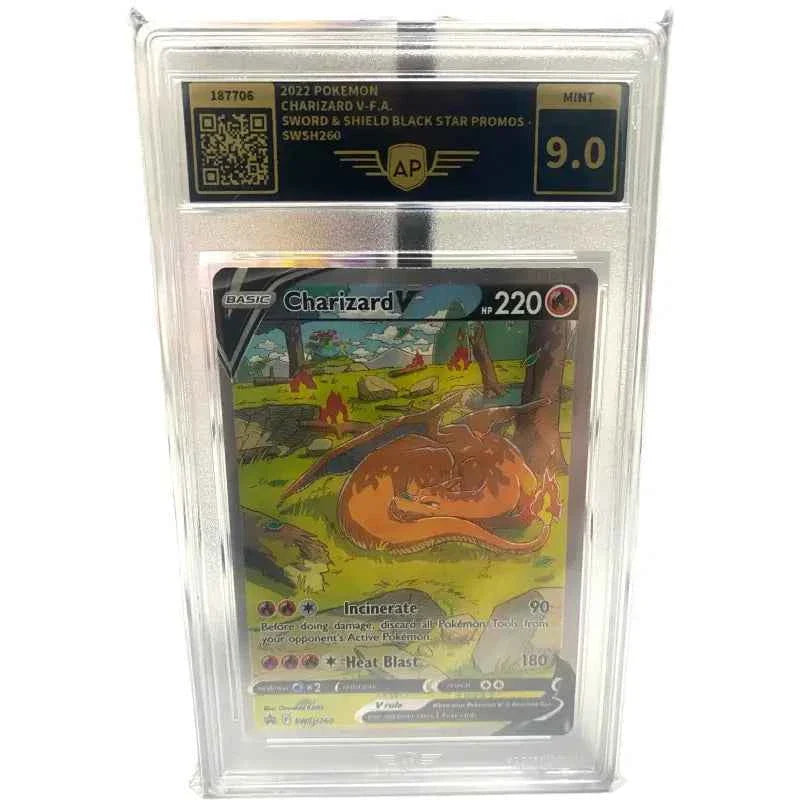 Pokemon Karte Charizard V 9.0 Mint AP Grading - 1
