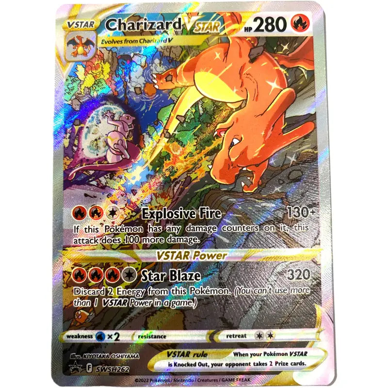 Pokemon Karte Charizard VStar🔥| Promo SWSH262 Ultra Premium - 1