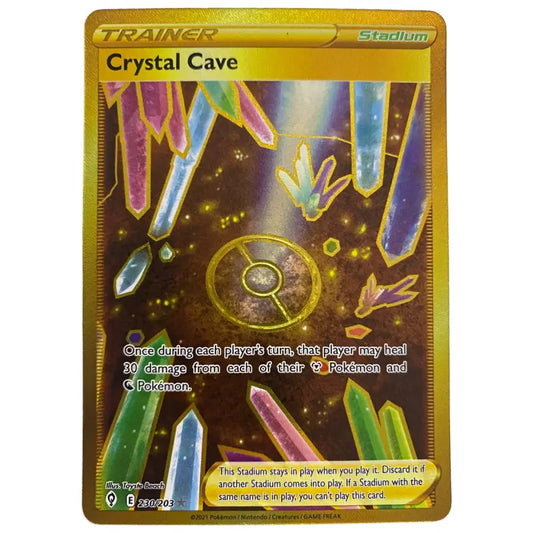 Pokemon Karte Crystal Cave Gold ⭐ Secret Rare 230/203 - 1