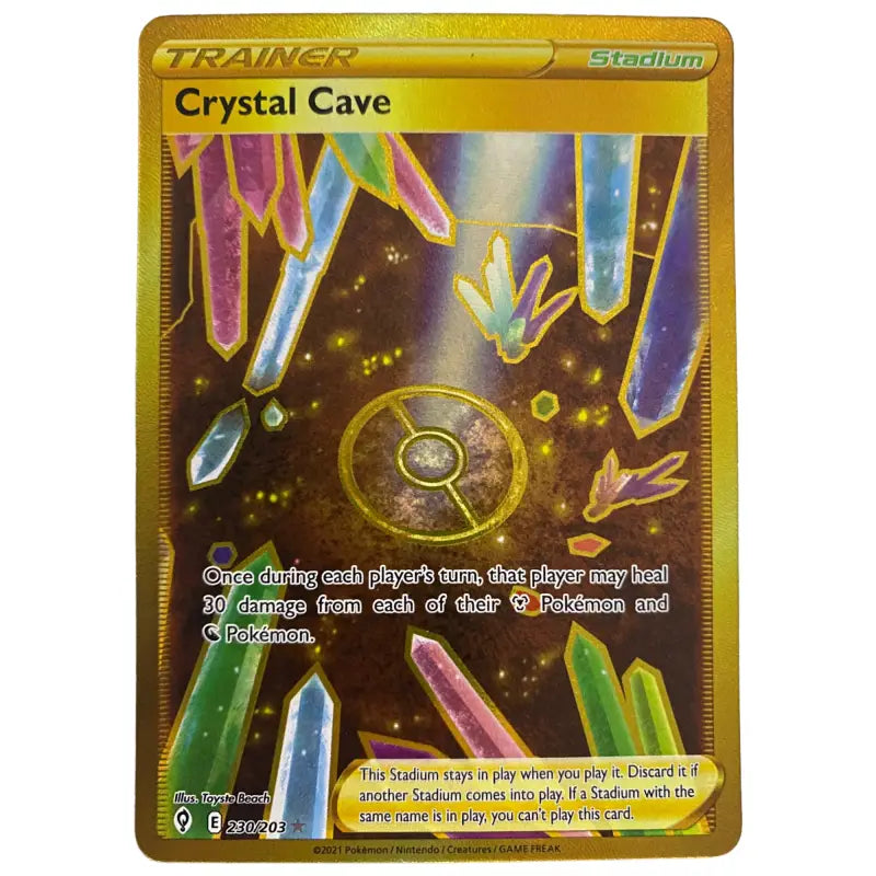 Pokemon Karte Crystal Cave Secret Rare Full Art - 1