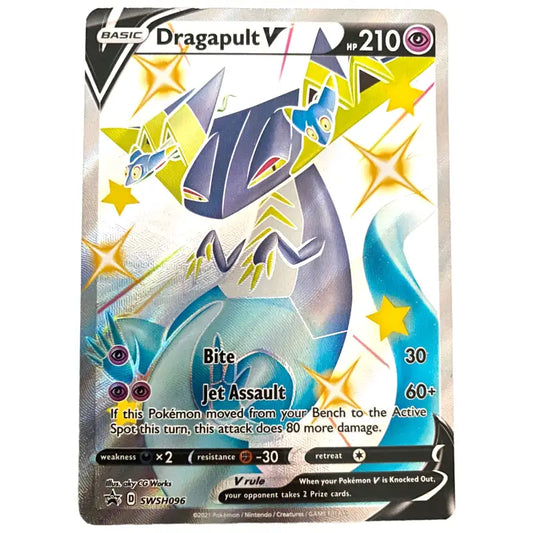 Pokémon Karte Dragapult V Pokemon SWSH096 Promo Full Art - 1