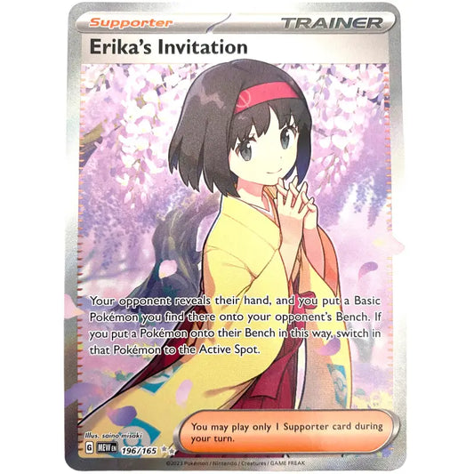 Pokemon Karte- Erikas Invitation 196/165 - Karmesin & Purpur - 1