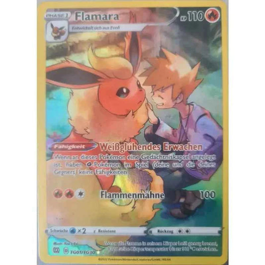 Pokemon Karte Flamara TG01/TG30 Full Art Holo Strahlende Sterne Deutsch kaufen - 1