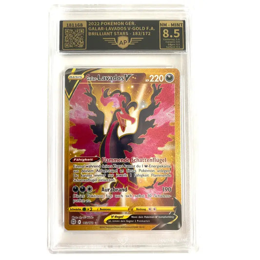 Pokemon Karte Galar-Lavados V 🔥| 8.5AP Grading 183/172 DE - 1