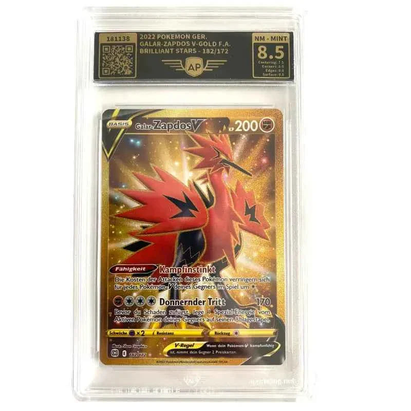 Pokemon Karte Galar Zapdos V 8.5 NM Mint AP - 1