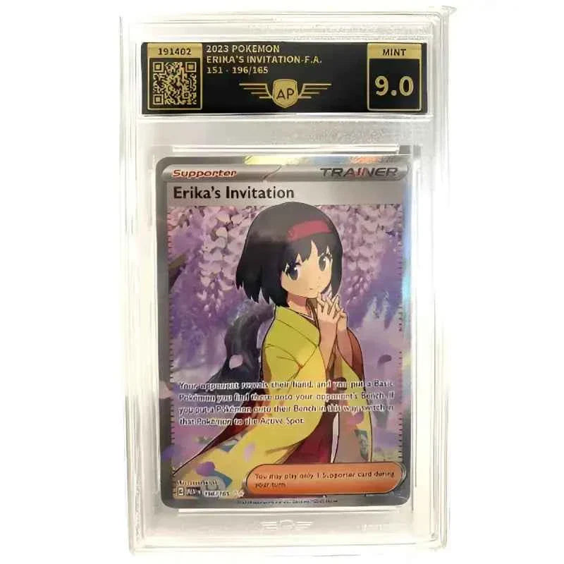 Pokemon Karte gegradet Erikas Invitation 9.0 Mint - 1