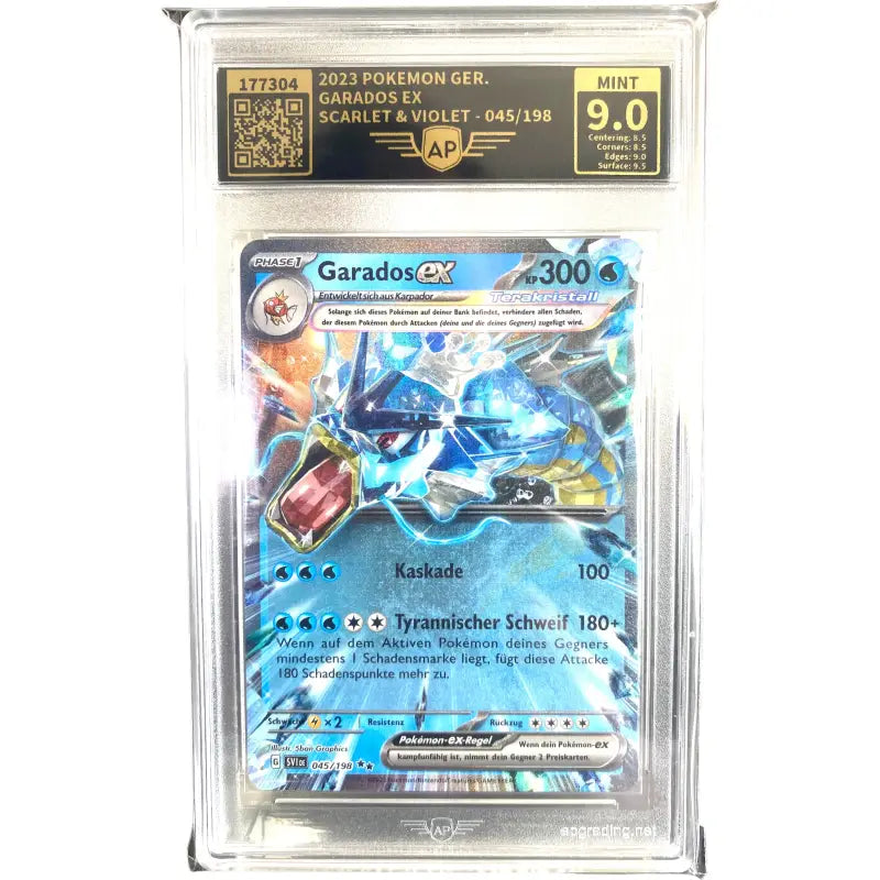 Pokemon Karte gegradet| Garados ex 045/198 SV1DE🔥| AP 9.0 - 1