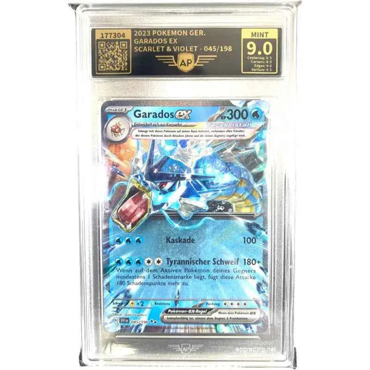 Pokemon Karte gegradet| Garados ex 045/198 SV1DE🔥| AP 9.0 - 1