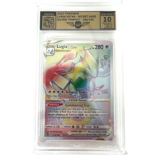 Pokemon Karte gegradet | Lugia VStar 202/195 🔥| AP 10 - 1