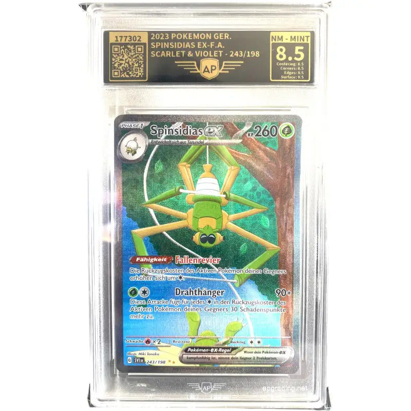 Pokemon Karte gegradet| Spinsidias 243/198🔥 | 8.5 NM-Mint - 1