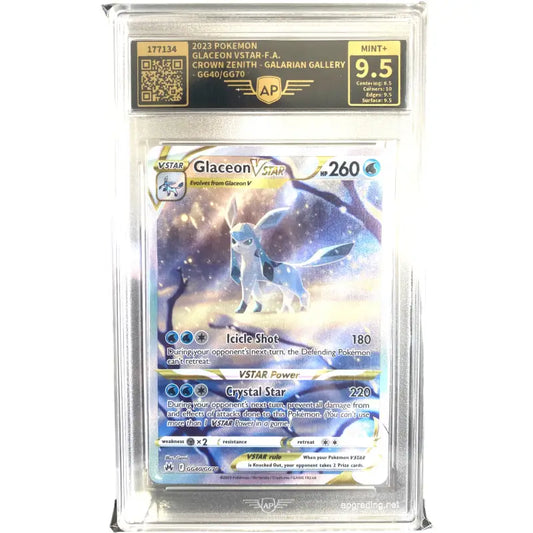 Pokemon Karte Glaceon VStar 🔥| 9.5 Mint + AP Grading - 1