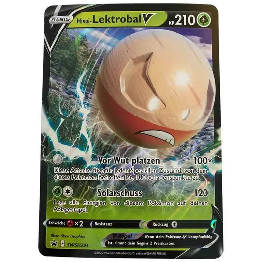 Pokemon Karte groß Hisui Lektrobal V SWSH294 - 1