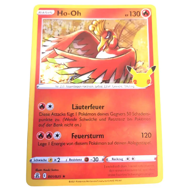Pokemon Karte | Ho-Oh | 001/025 | Celebrations 25th Jahre - 1