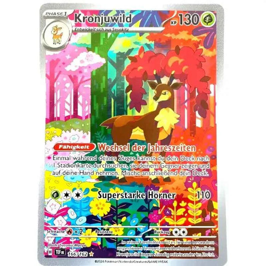 Pokemon Karte | Kronjuwild 166/162 | TEF | Deutsch - 1