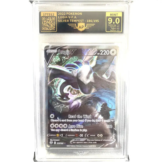 Pokemon Karte Lugia V 🔥| 9.0 Mint AP Grading 186/195 - 1