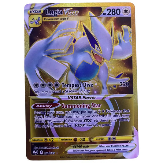Pokemon Karte Lugia VStar Gold ⭐ Secret Rare 211/195 - 1
