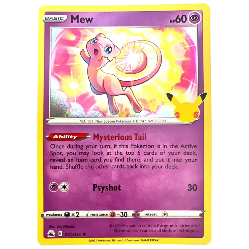 Pokemon Karte | Mew | 011/025 | Celebrations | Englisch - 1