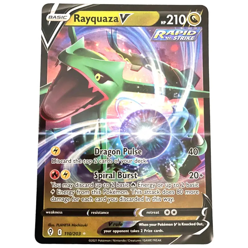 Pokémon Karte Rayquaza V Full Art Evolving Skies - 1