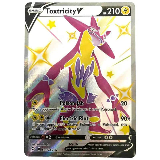 Pokémon Karte Shiny Toxtricity V SV112/SV122 Shining Fates - 1