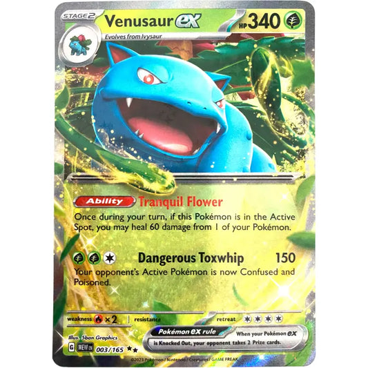 Pokemon Karte | Venusaur EX 003/165 | Karmesin und Purpur - 1