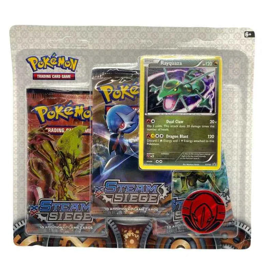 Pokemon Karten 3er Pack Booster X & Y Steam Siege Rayquaza - 1