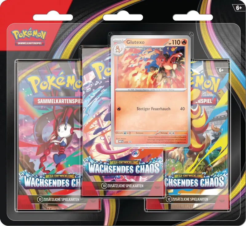 Pokémon TCG Wachsendes Chaos 3er-Pack – Holo-Promokarte + 3 Booster - 1