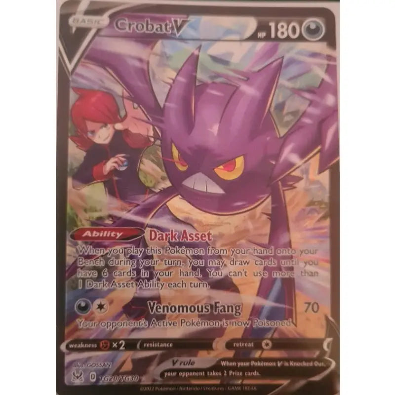 POKEMON Karten-CrobatV Full Art TG20/TG30 -Lost Origin Pokémon - 1