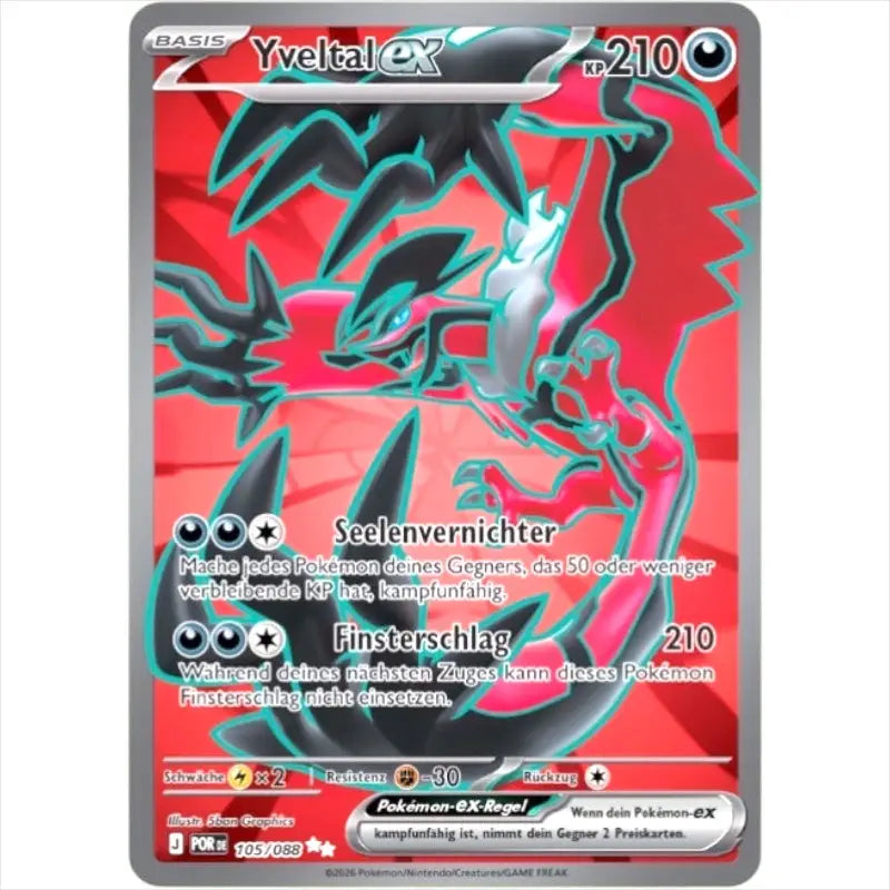 Yveltal ex POR DE 105/088 Optimale Ordnung Mega Entwicklung kaufen - 1