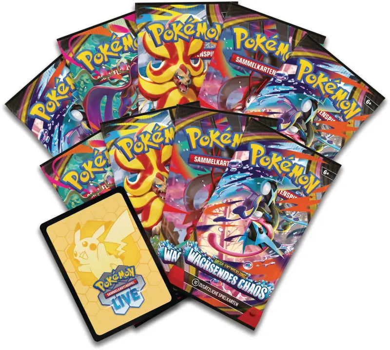 Pokémon TCG Top-Trainer-Box Wachsendes Chaos – 9 Packs + Vollbild-Promo - 2