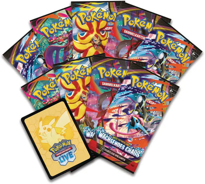 Pokémon TCG Top-Trainer-Box Wachsendes Chaos – 9 Packs + Vollbild-Promo - 2